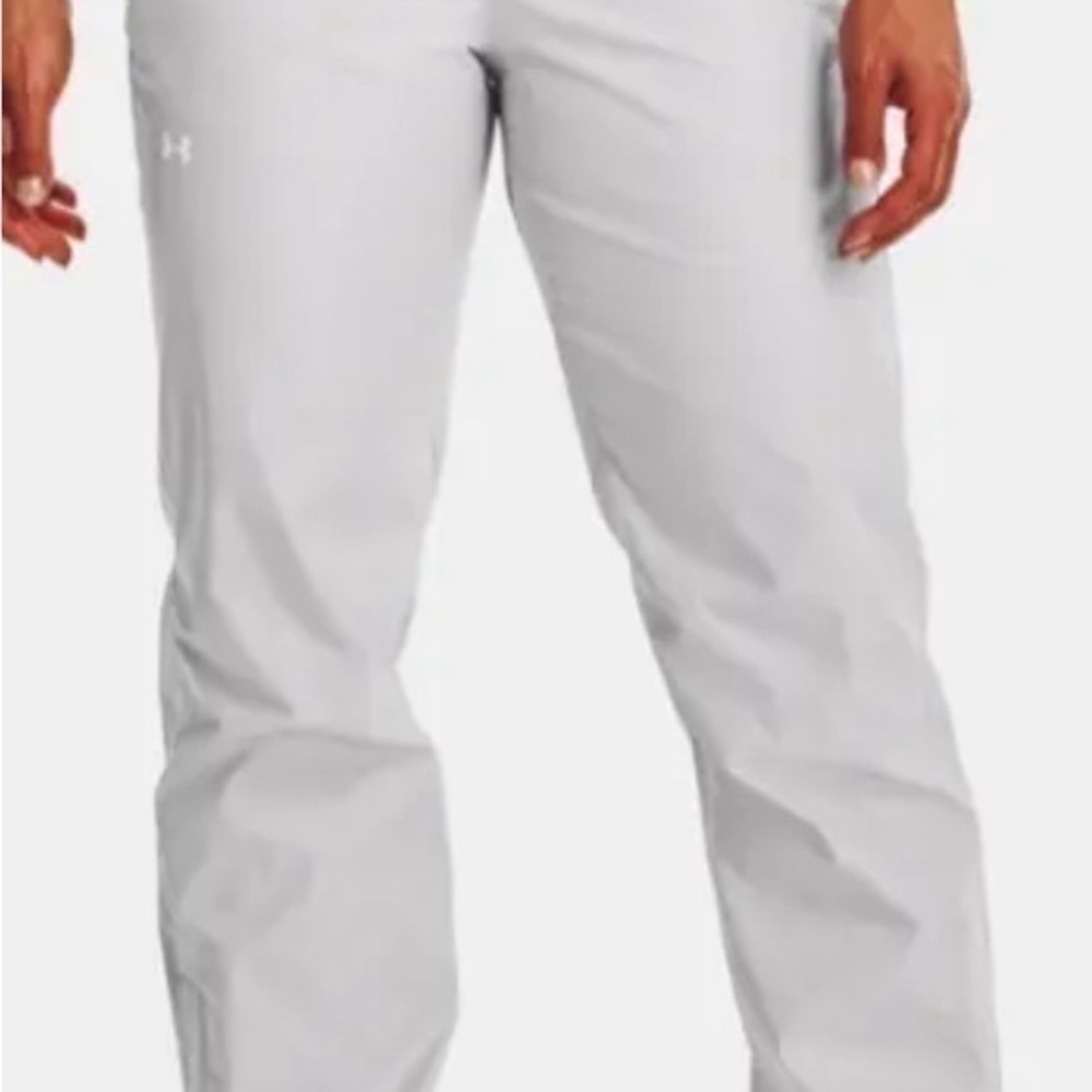 Under Armour Cloudburst Sideline Rain Pants Womens XL Short XLS Gray UA 1355817